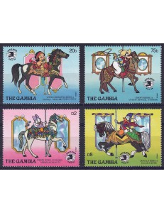 GAMBIA 1989 Disney (Esposizione Filatelica I) 4v MNH**