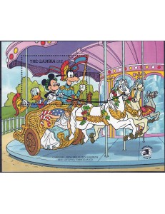 GAMBIA 1989 Disney (Esposizione Filatelica I) BF MNH**