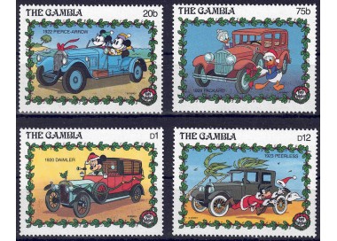 GAMBIA 1989 Disney (Christmas I) 4v MNH**