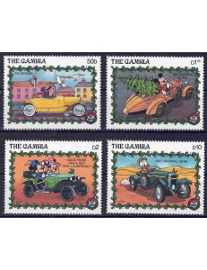 GAMBIA 1989 Disney (Natale II) 4v MNH**