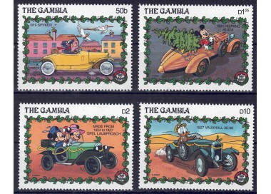 GAMBIA 1989 Disney (Natale II) 4v MNH**