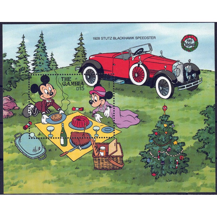 GAMBIA 1989 Disney (Christmas I) s/s MNH**
