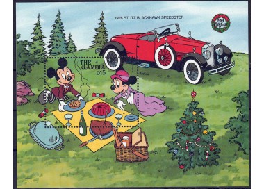 GAMBIA 1989 Disney (Natale I) BF MNH**