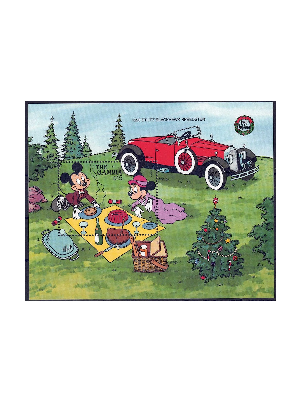 GAMBIA 1989 Disney (Christmas I) s/s MNH**