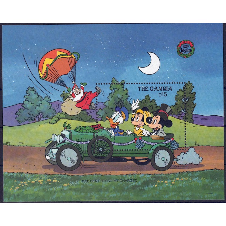 GAMBIA 1989 Disney (Christmas II) s/s MNH**