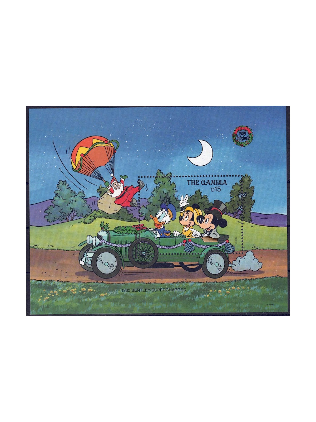 GAMBIA 1989 Disney (Christmas II) s/s MNH**
