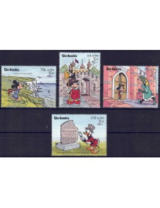GAMBIA 1990 Disney (Philatelic Exhibition I) 4v MNH**