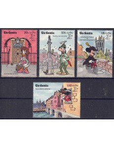 GAMBIA 1990 Disney (Philatelic Exhibition II) 4v MNH**