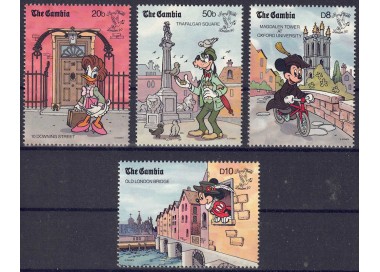 GAMBIA 1990 Disney (Philatelic Exhibition II) 4v MNH**