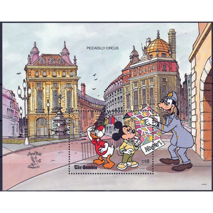 GAMBIA 1990 Disney (Philatelic Exhibition I) s/s MNH**