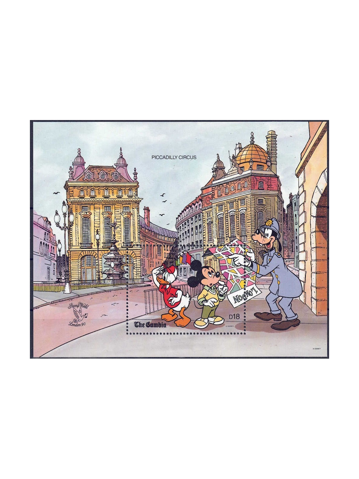 GAMBIA 1990 Disney (Philatelic Exhibition I) s/s MNH**