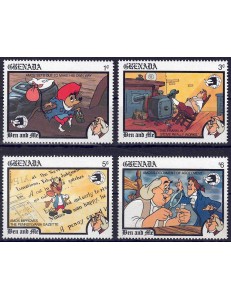 GRENADA 1989 Disney (Esposizione filatelica I) 4v MNH**