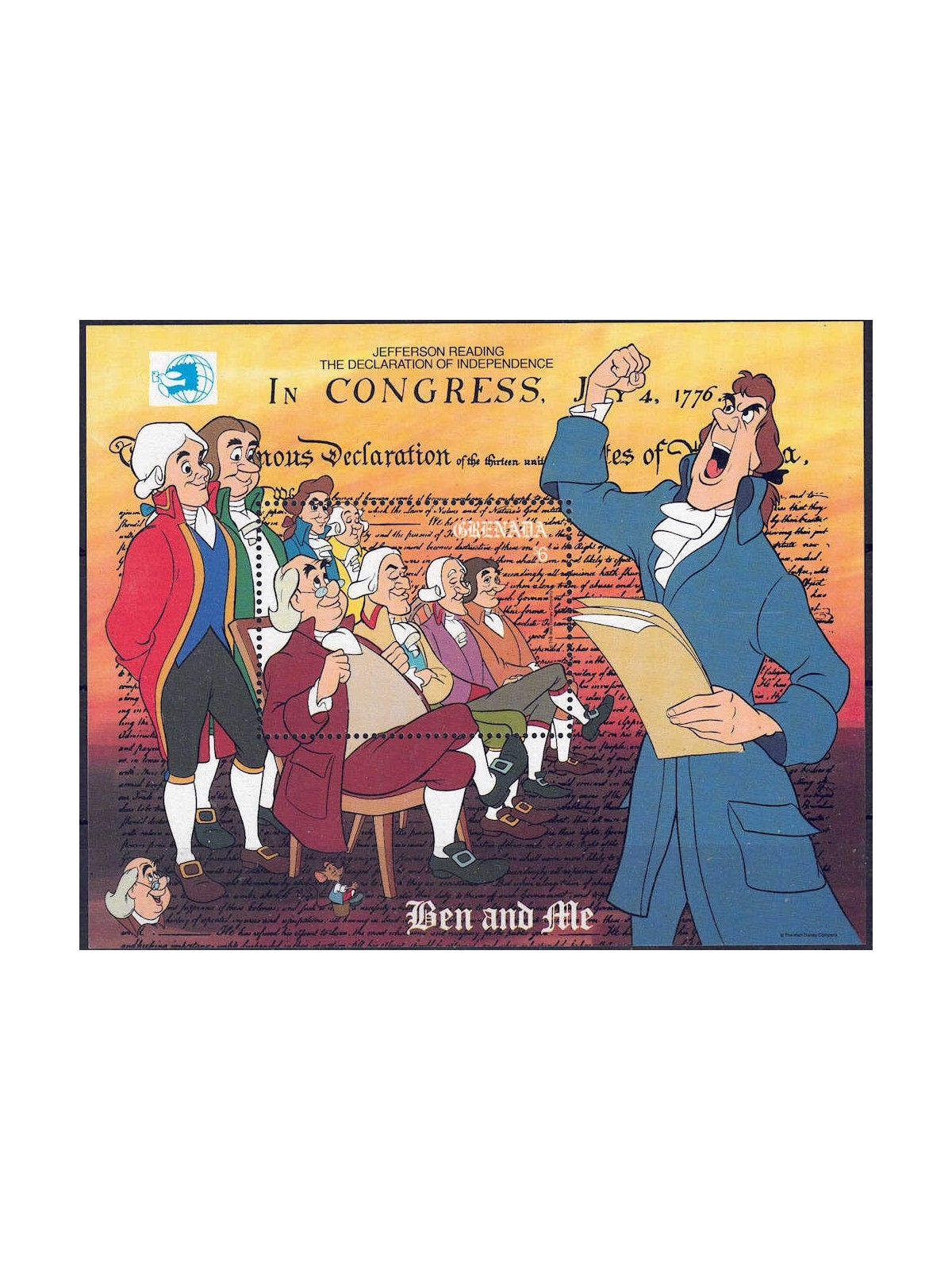 GRENADA 1989 Disney (Esposizione filatelica II) BF MNH**