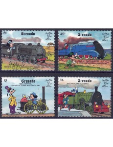 GRENADA 1990 Disney (Philatelic Exhibition I) 4v MNH**