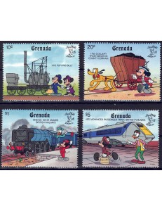 GRENADA 1990 Disney (Philatelic Exhibition II) 4v MNH**
