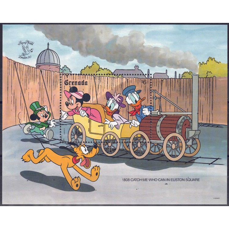 GRENADA 1990 Disney (Esposizione filatelica I) BF MNH**