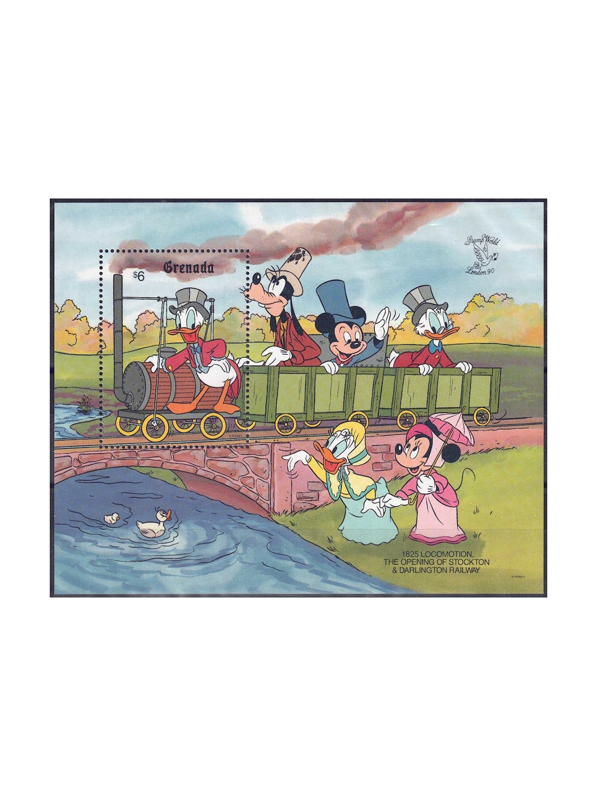 GRENADA 1990 Disney (Esposizione filatelica II) BF MNH**
