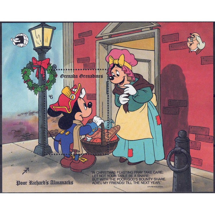 GRENADA GRENADINES 1989 Disney (Philatelic Exhibition II) s/s MNH**