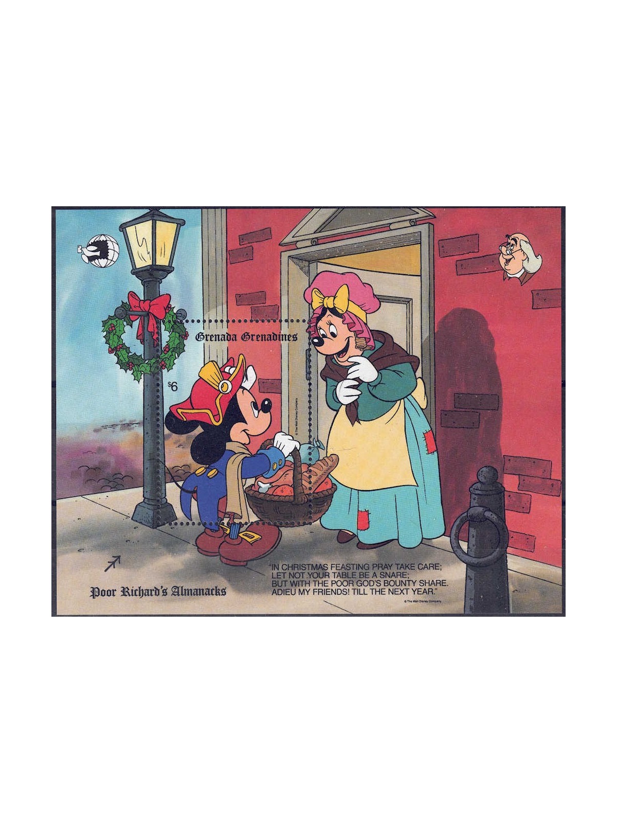GRENADA GRENADINES 1989 Disney (Esposizione filatelica II) BF MNH**