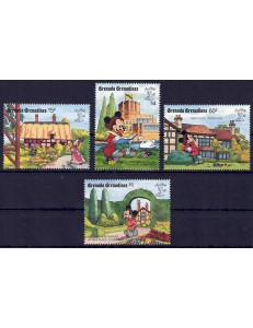 GRENADA GRENADINES 1990 Disney (Esposizione filatelica I) 4v MNH**