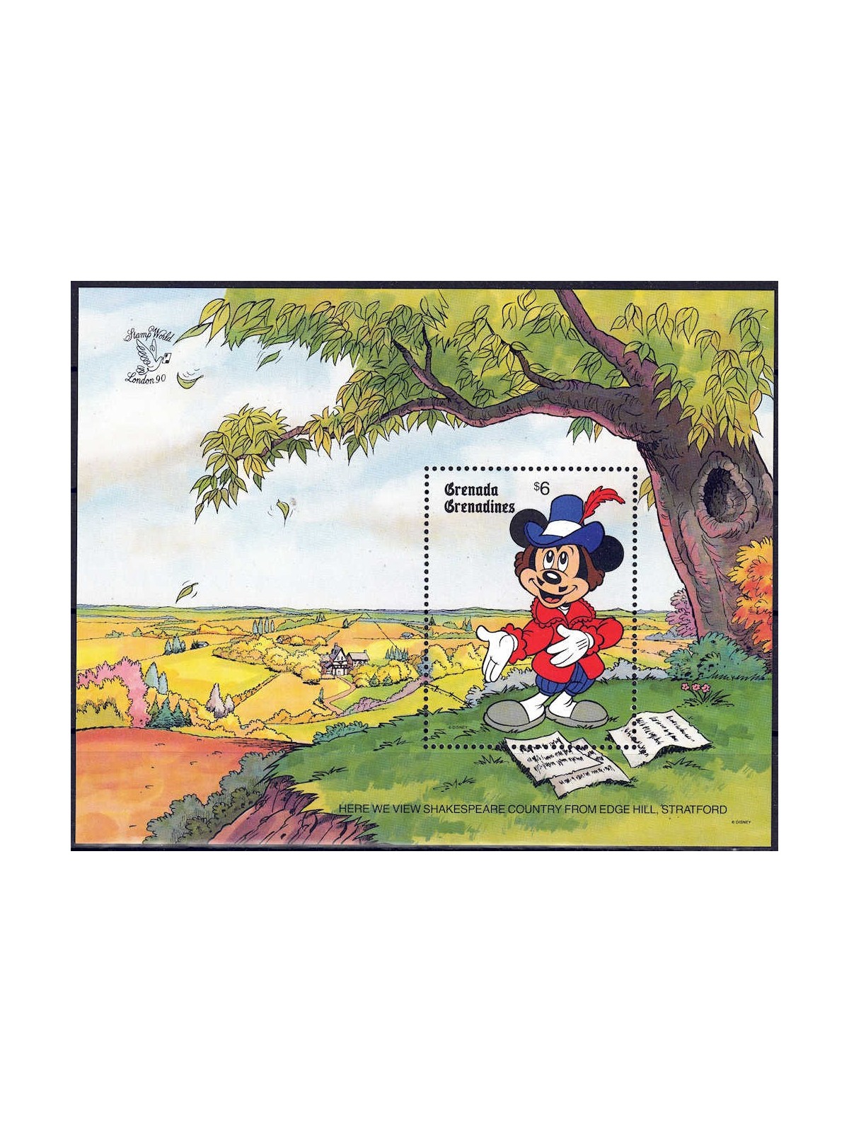 GRENADA GRENADINES 1990 Disney (Philatelic Exhibition I) s/s MNH**