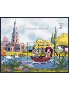 GRENADA GRENADINES 1990 Disney (Esposizione filatelica II) BF MNH**