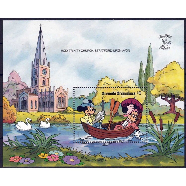 GRENADA GRENADINES 1990 Disney (Philatelic Exhibition II) s/s MNH**