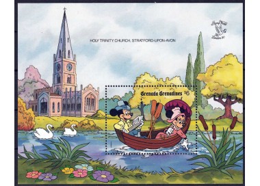 GRENADA GRENADINES 1990 Disney (Esposizione filatelica II) BF MNH**