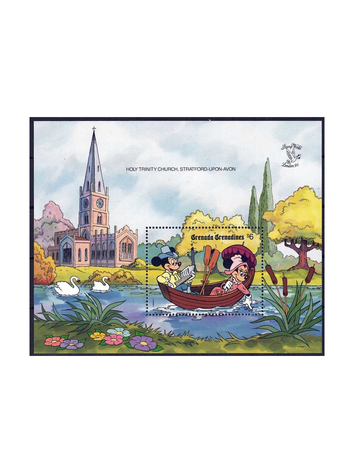 GRENADA GRENADINES 1990 Disney (Esposizione filatelica II) BF MNH**