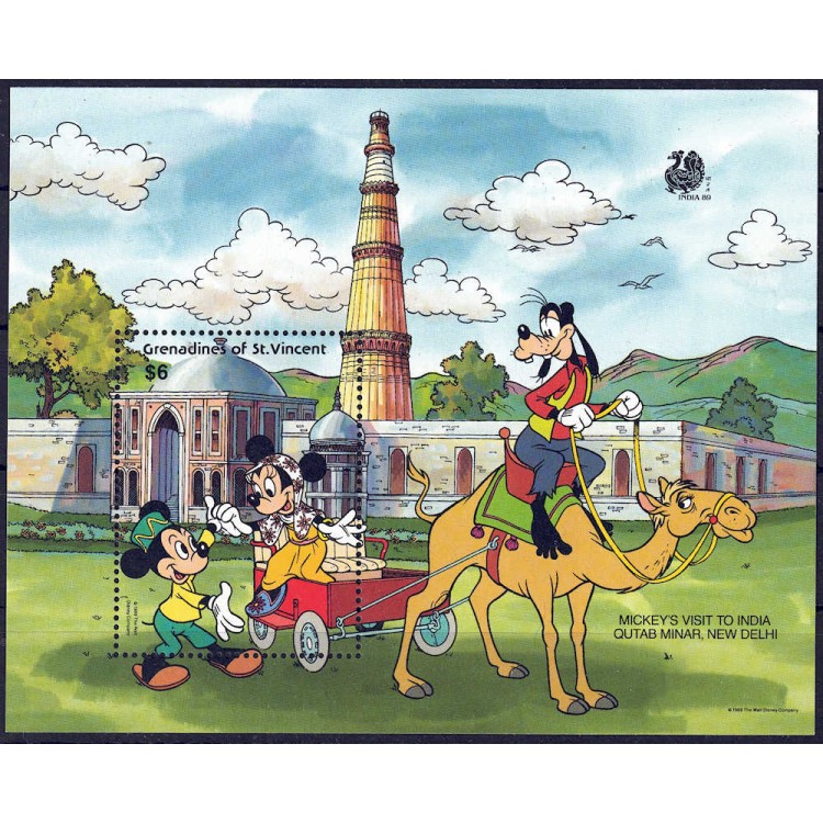 GRENADINES OF ST. VINCENT 1989 Disney (Philatelic Exhibition I) s/s MNH**