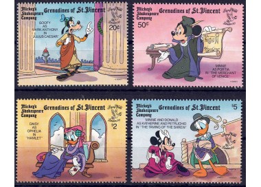 GRENADINES OF ST. VINCENT 1990 Disney (Philatelic Exhibition II) 4v MNH**