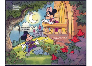 GRENADINES OF ST. VINCENT 1990 Disney (Esposizione filatelica II) BF MNH**