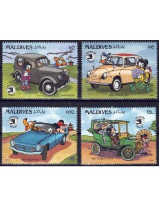 MALDIVES 1989 Disney (Philatelic Exhibition II) 4v MNH**