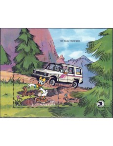 MALDIVE 1989 Disney (Esposizione filatelica I) BF MNH**