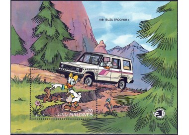 MALDIVE 1989 Disney (Esposizione filatelica I) BF MNH**