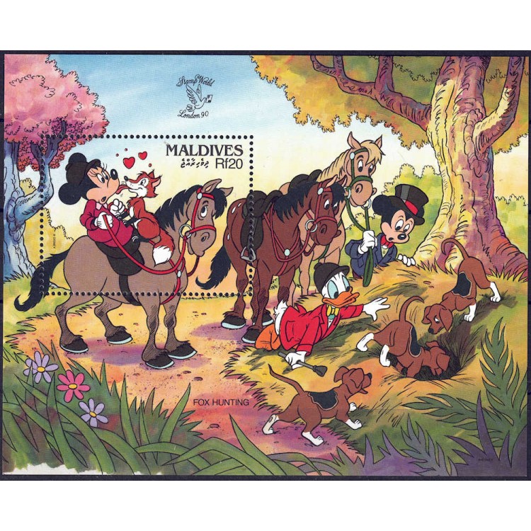 MALDIVES 1990 Disney (Philatelic Exhibition I) s/s MNH**