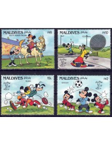 MALDIVES 1990 Disney (Philatelic Exhibition II) 4v MNH**