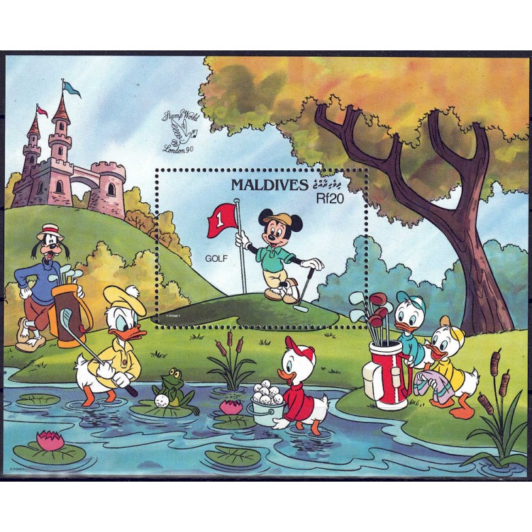 MALDIVES 1990 Disney (Philatelic Exhibition II) s/s MNH**