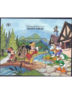 MALDIVE 1990 Disney (Anno dell'alfabetismo II) BF MNH**