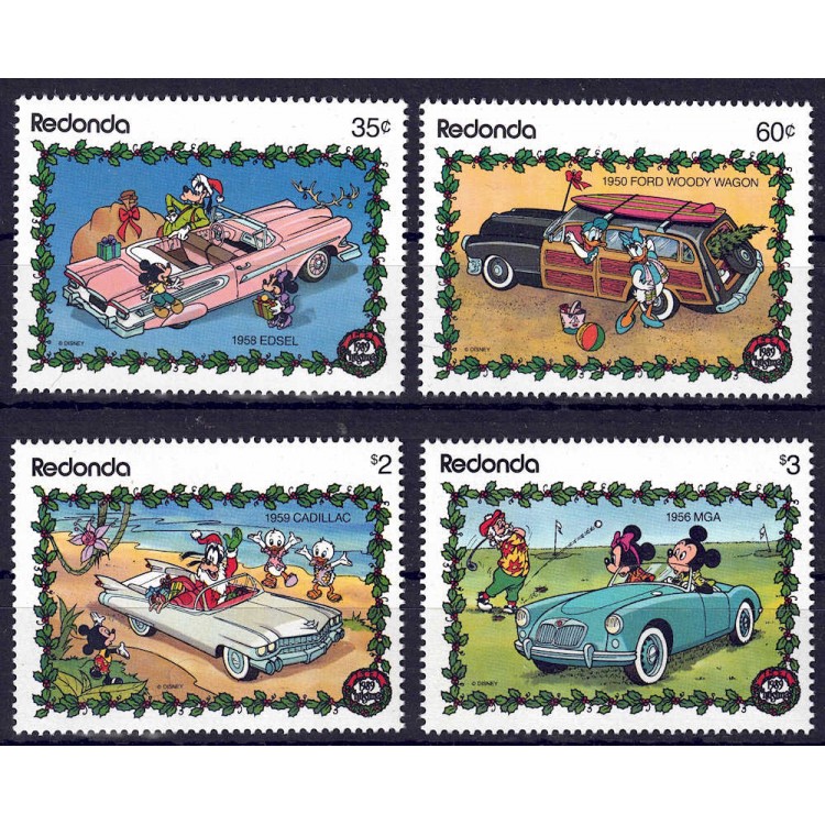 REDONDA 1989 Disney (Natale I) 4v MNH**