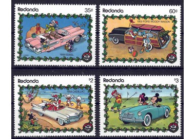 REDONDA 1989 Disney (Natale I) 4v MNH**
