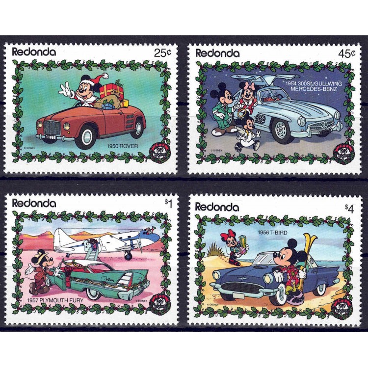 REDONDA 1989 Disney (Natale II) 4v MNH**