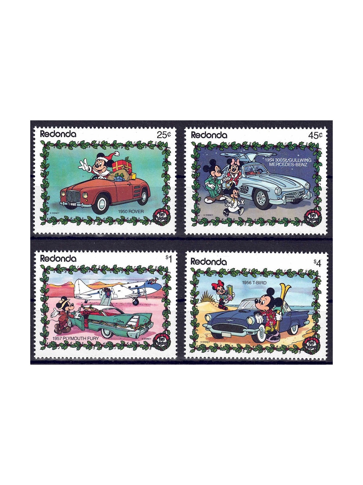 REDONDA 1989 Disney (Natale II) 4v MNH**