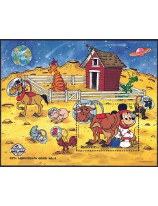 REDONDA 1989 Disney (Moon Walk) BF MNH**