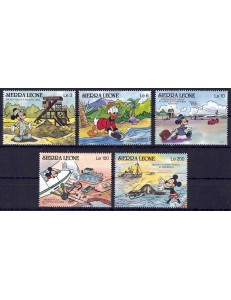 SIERRA LEONE 1990 Disney (Life in Sierra Leone I) 5v MNH**