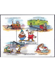 SIERRA LEONE 1990 Disney (Life in Sierra Leone I) s/s MNH**