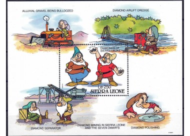 SIERRA LEONE 1990 Disney (La vita in Sierra Leone I) BF MNH**