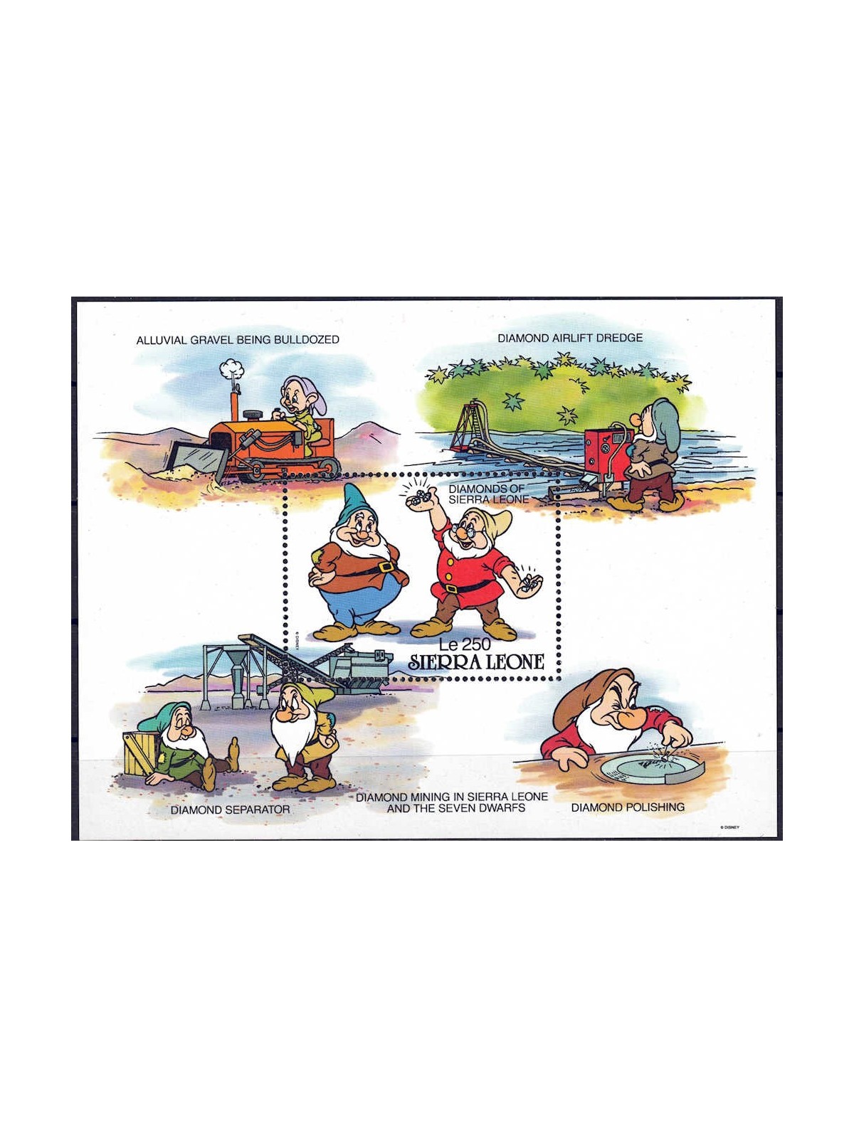 SIERRA LEONE 1990 Disney (Life in Sierra Leone I) s/s MNH**