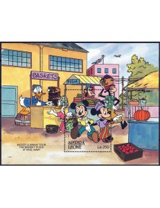 SIERRA LEONE 1990 Disney (La vita in Sierra Leone II) BF MNH**