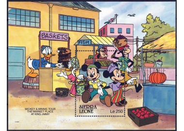 SIERRA LEONE 1990 Disney (La vita in Sierra Leone II) BF MNH**